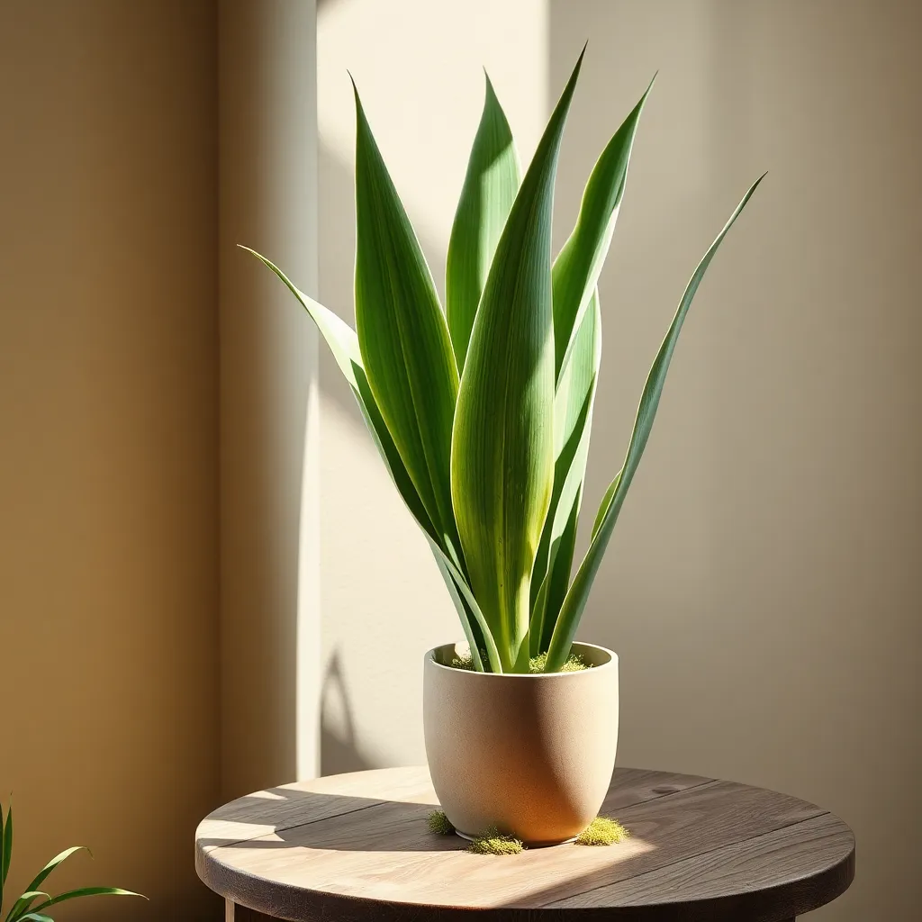 Snake Plant 'Moonshine' (Sansevieria trifasciata 'Moonshine')