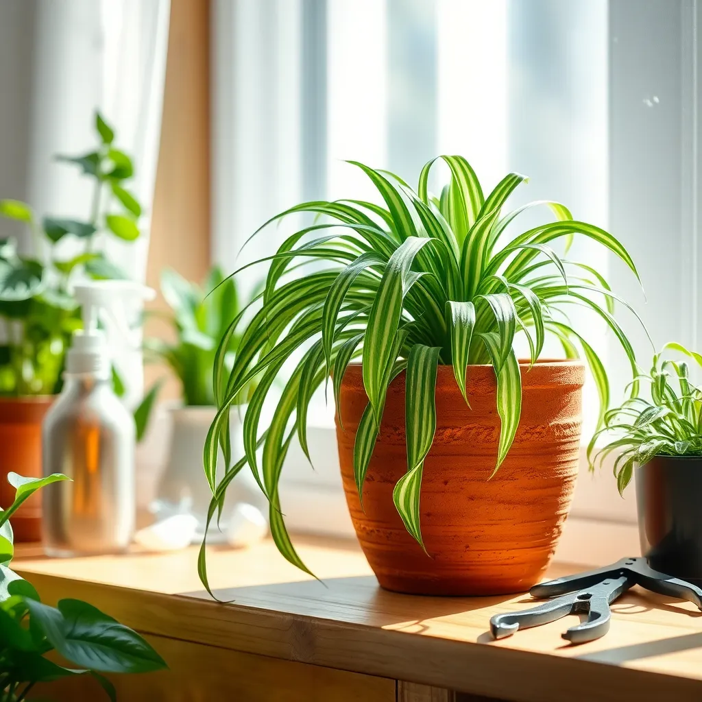 Spider Plant (Chlorophytum comosum)