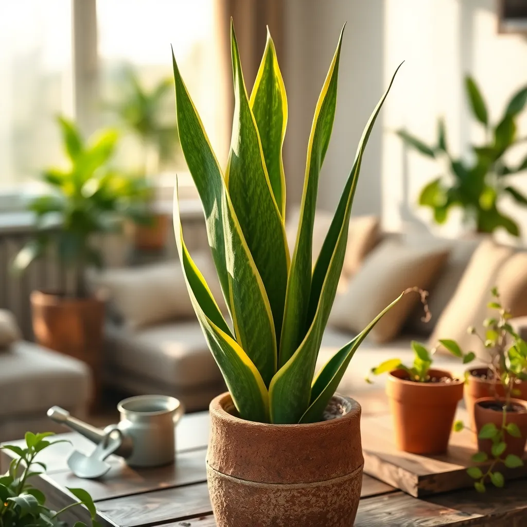 Snake Plant: Hardy and Helpful