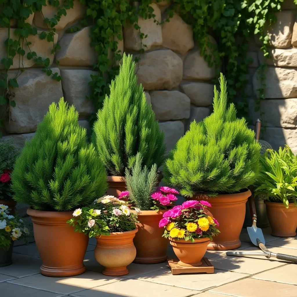 Dwarf Conifers (Year-Round Structure)