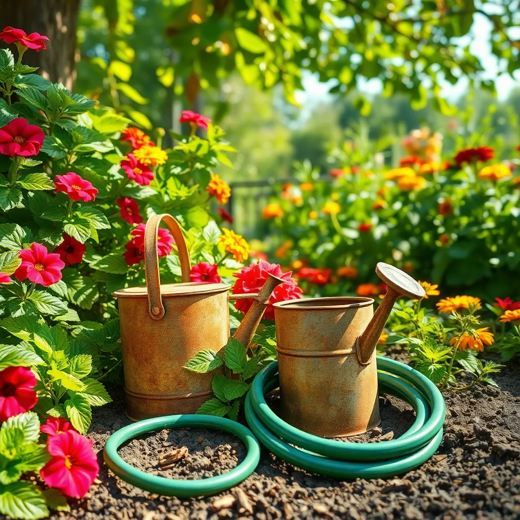 Watering Cans and Hoses