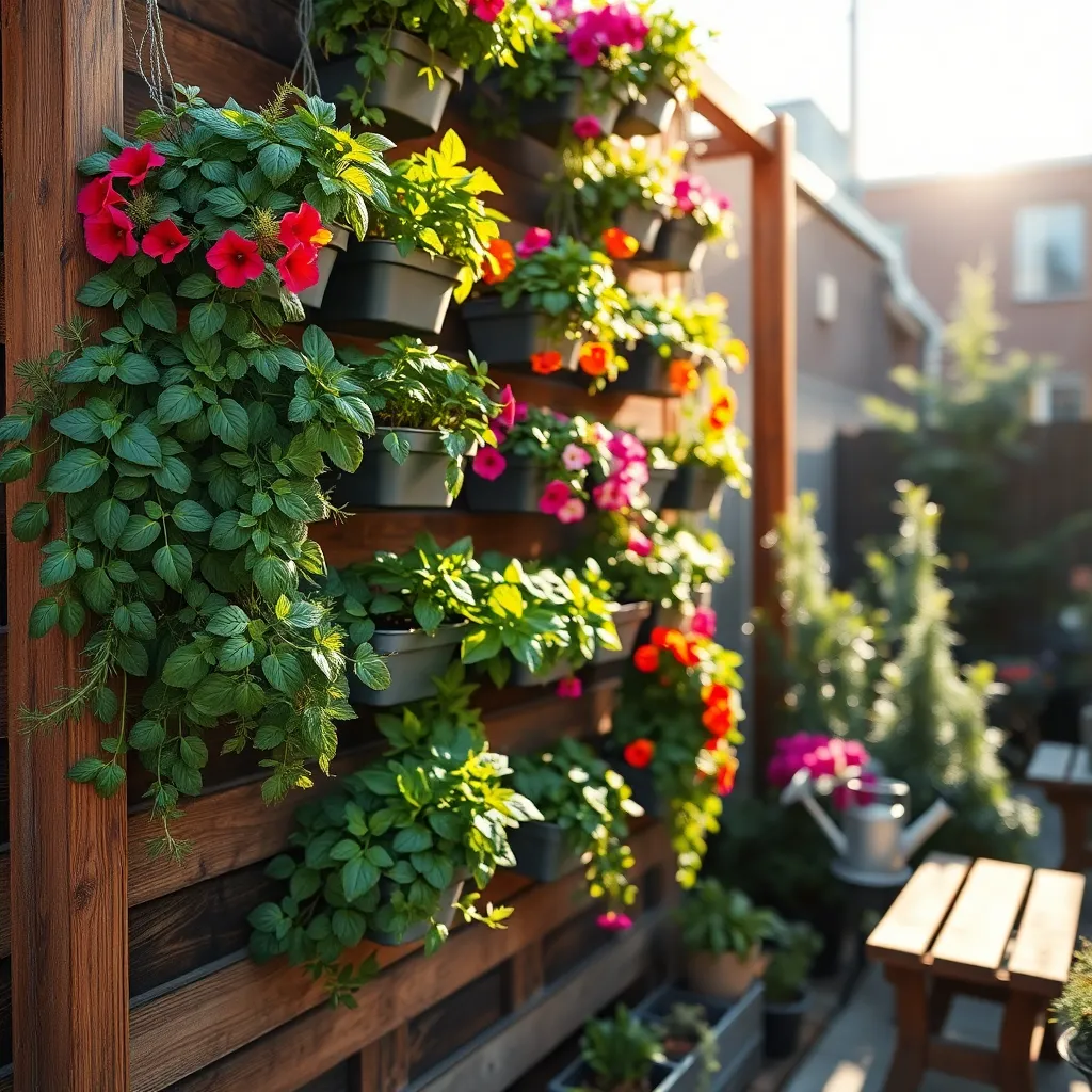 Vertical Planting Grids (Maximize Space Efficiency)