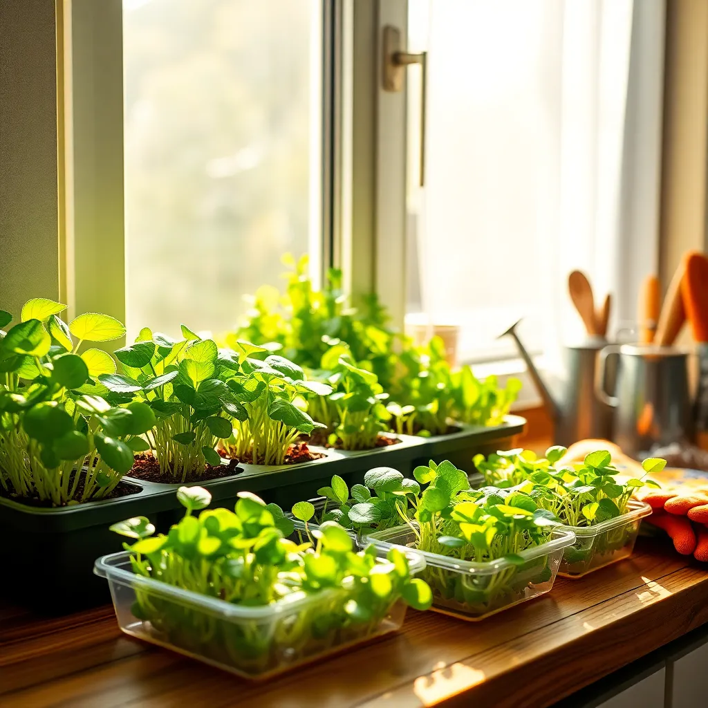 Microgreens Kits (Quick Harvest in Small Spaces)