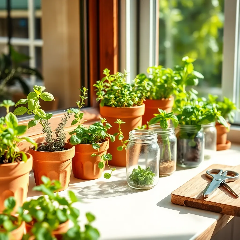 DIY Miniature Herb Gardens