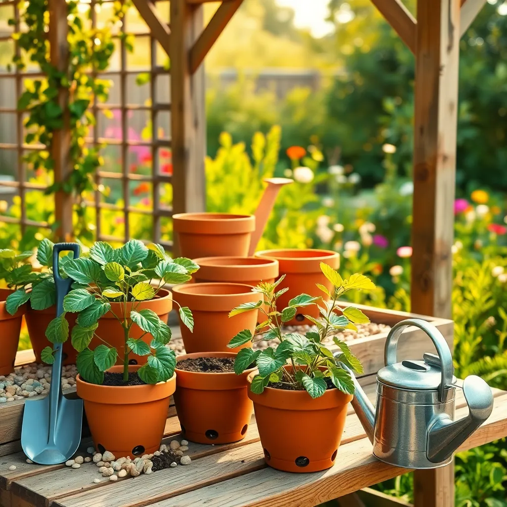 Prepare Containers with Drainage