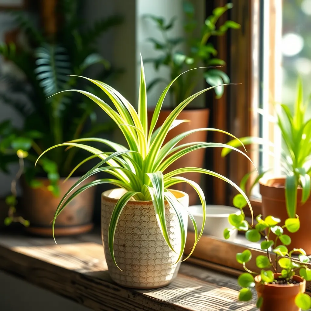 Spider Plant: Low-Maintenance Purifier
