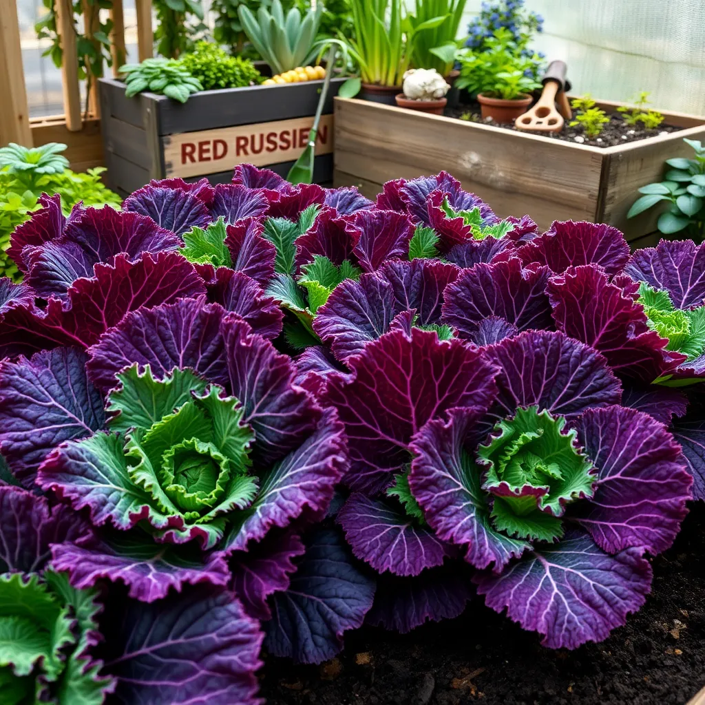Red Russian Kale (Cold-Hardy)