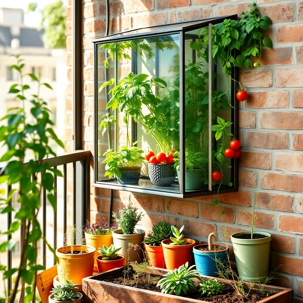 Install a Wall-Mounted Greenhouse