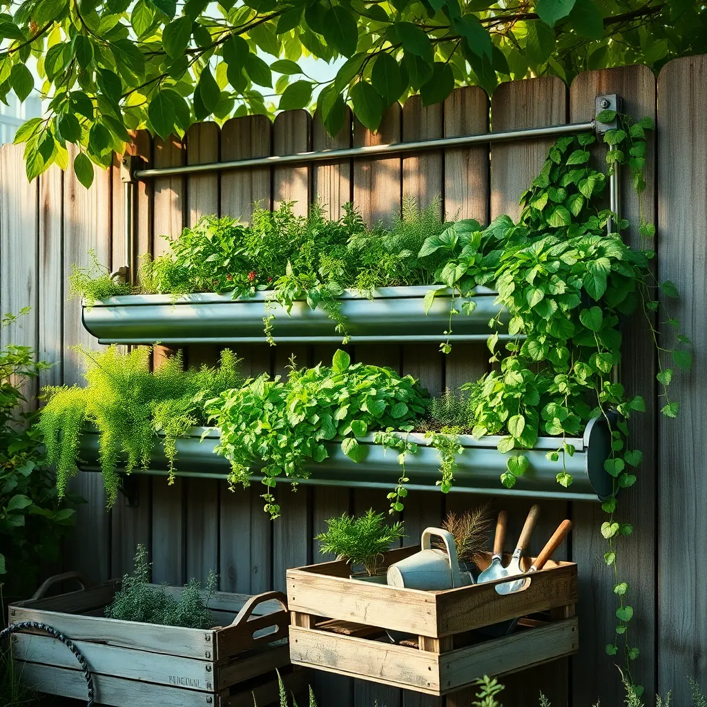 Craft Vertical Gardens with Gutters