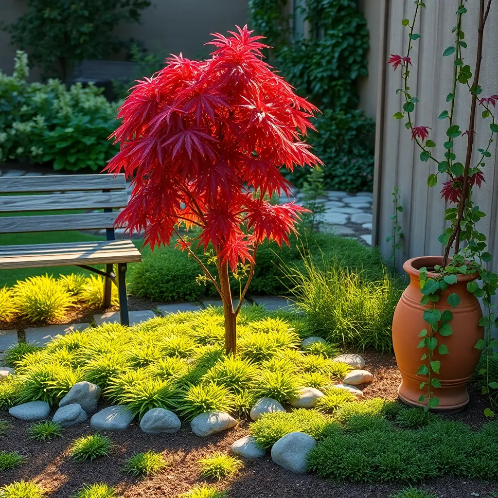 Japanese Maple 'Shaina' (Vibrant Foliage in Minimal Space)