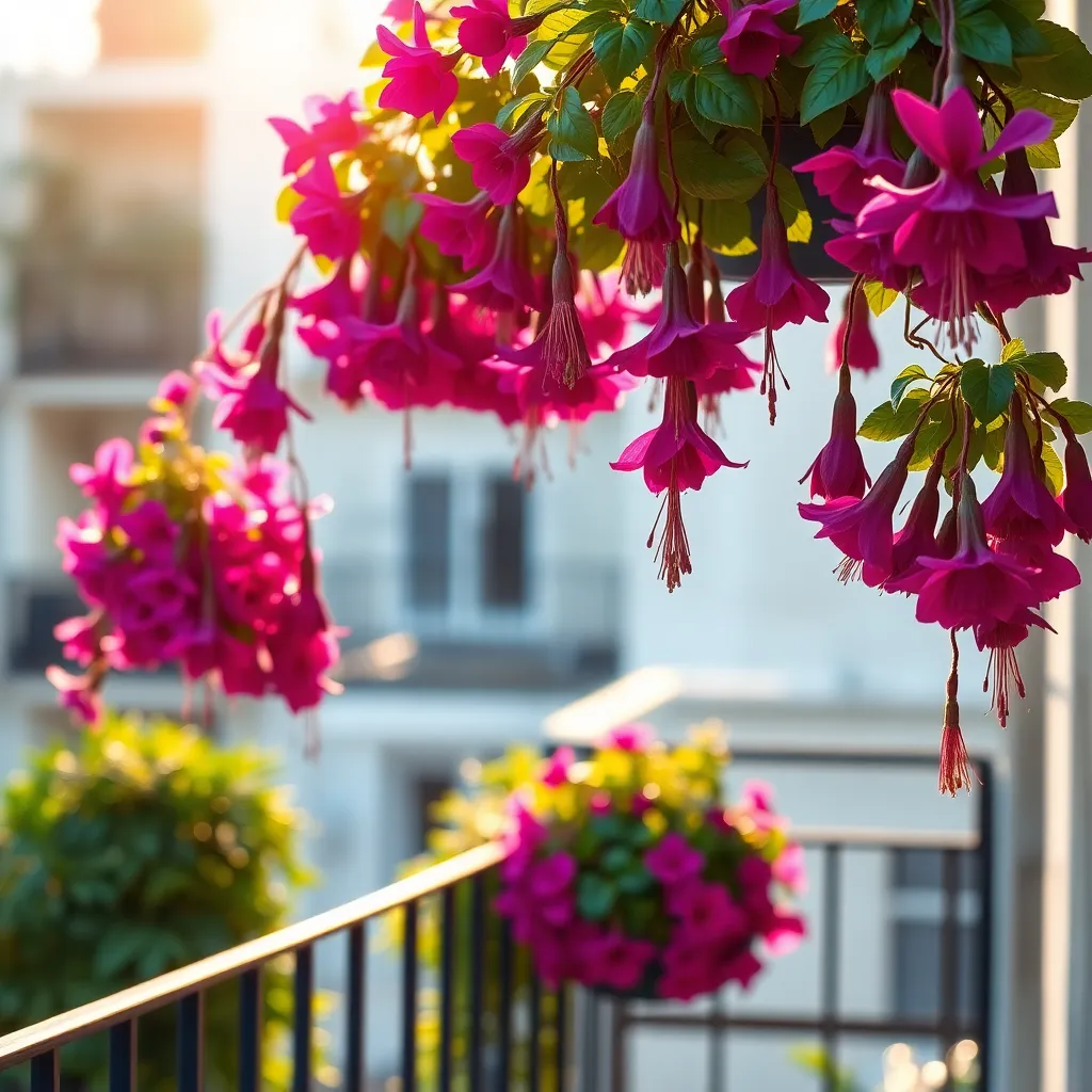 Fuchsia Hanging Baskets (Eye-Catching Color for Shade)