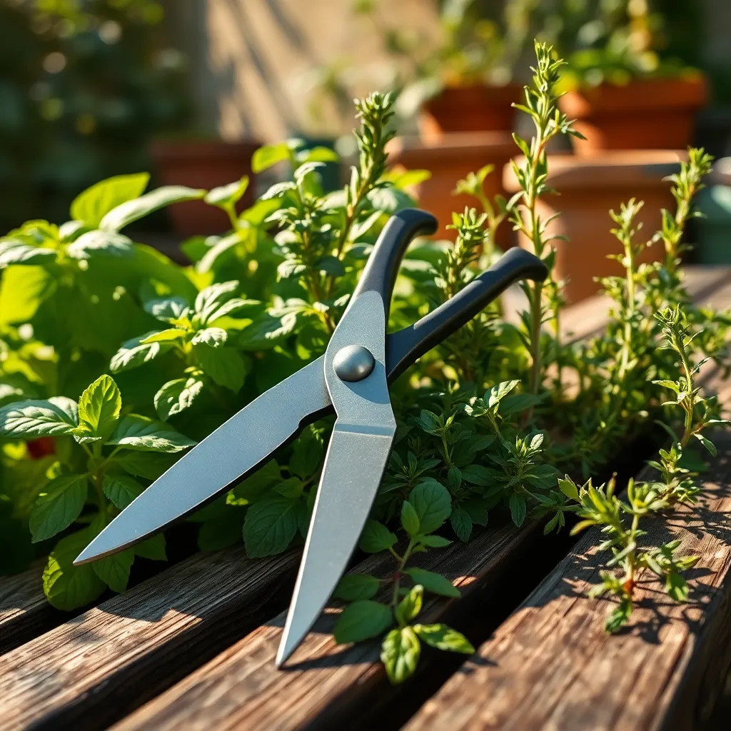 Precision Pruning Shears for Herbs