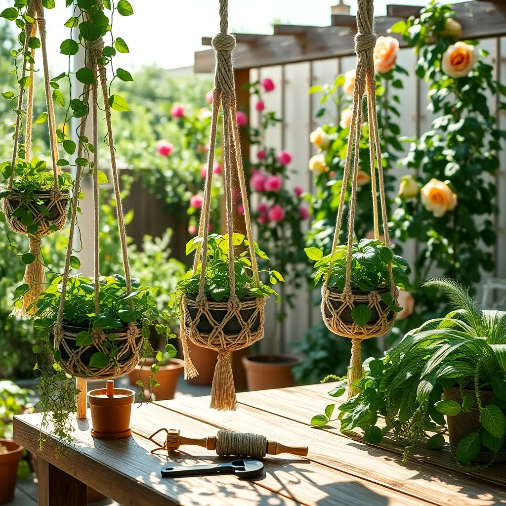 Design Hanging Planters with Macramé