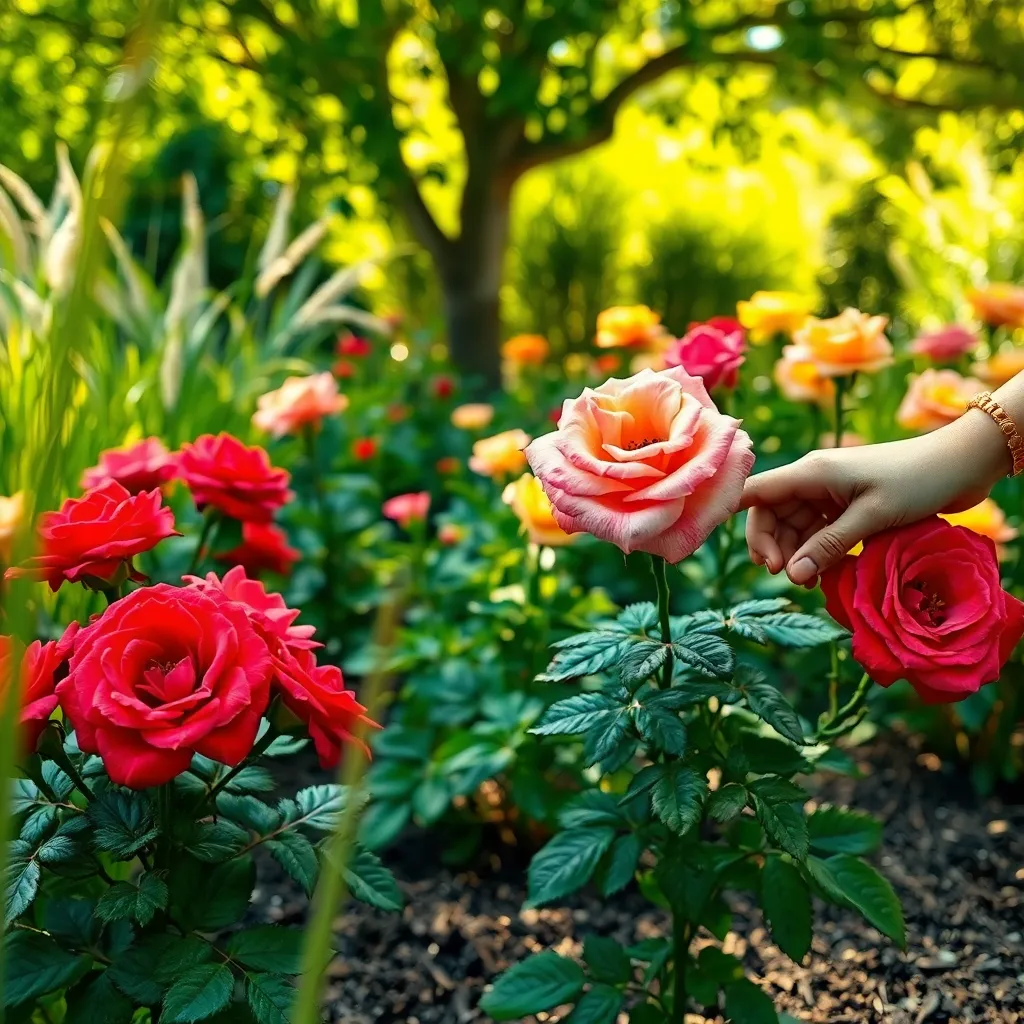 Space Roses for Air Circulation