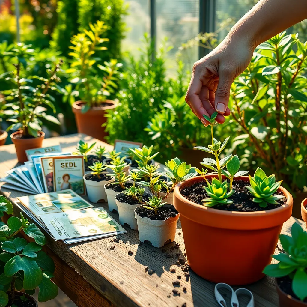 Plant Seeds or Seedlings Carefully