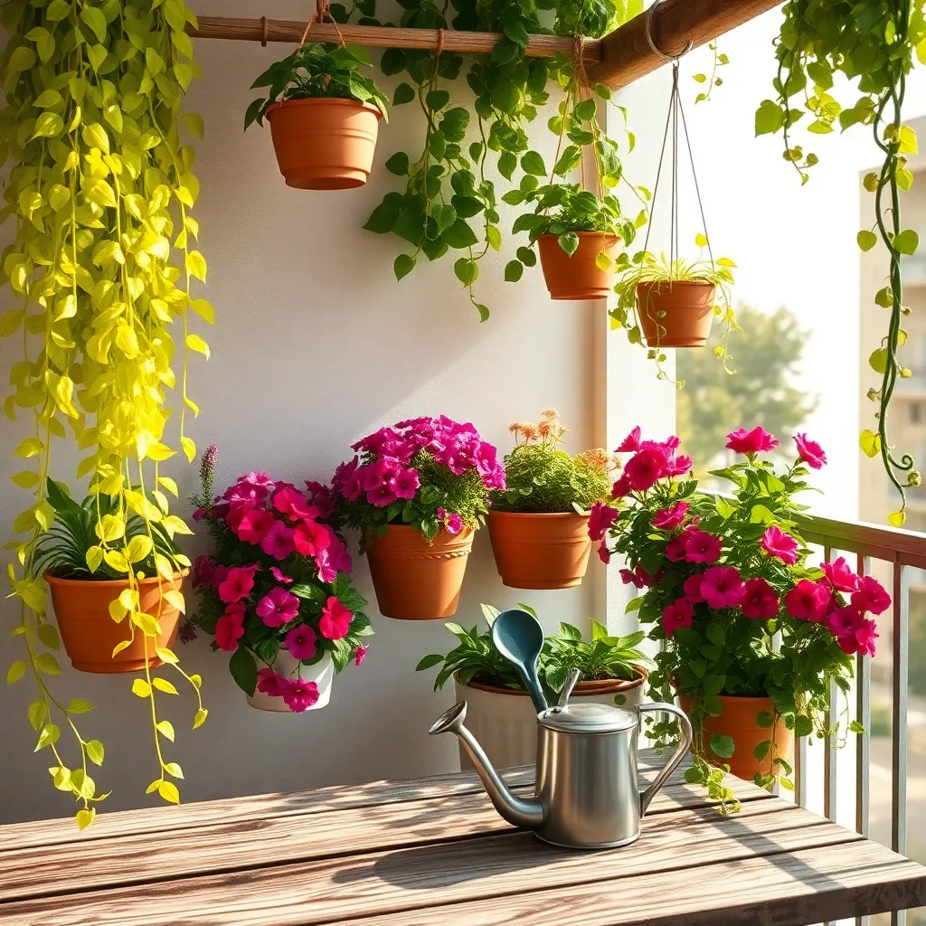 Incorporate Hanging Planters Strategically