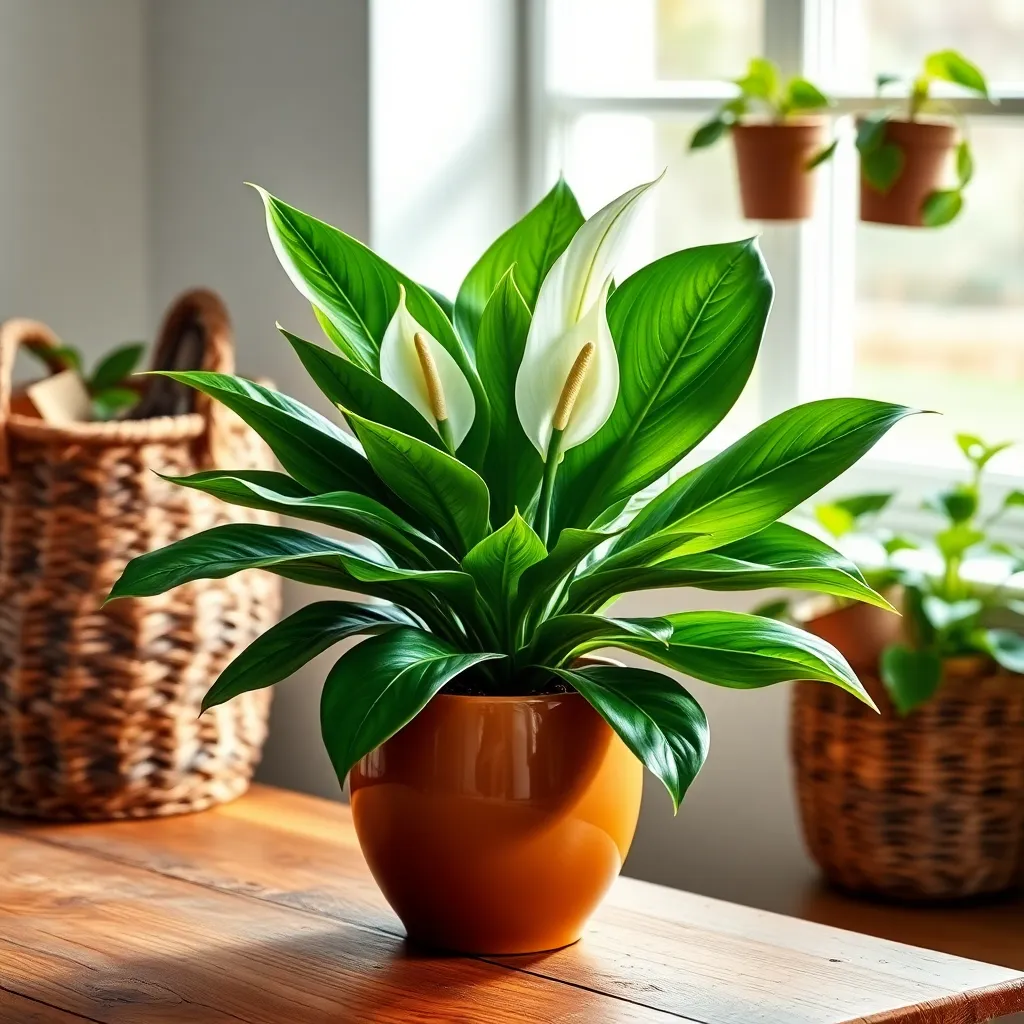 Peace Lily (Spathiphyllum wallisii)