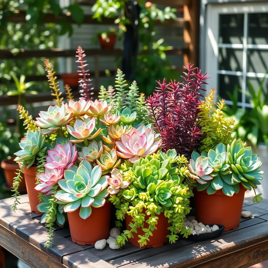 Succulent Mix: Echeveria and Sedum (Low Maintenance)