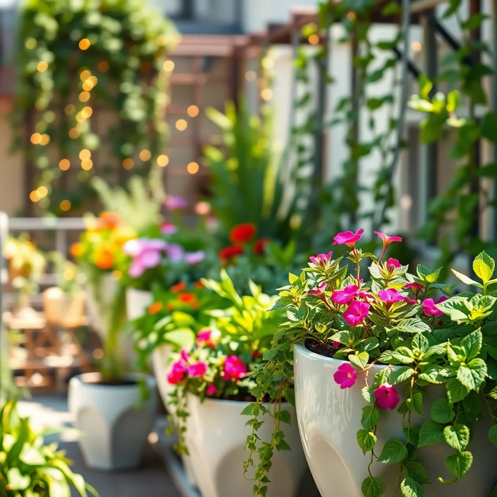 Self-Watering Planters (Low-Maintenance Hydration)