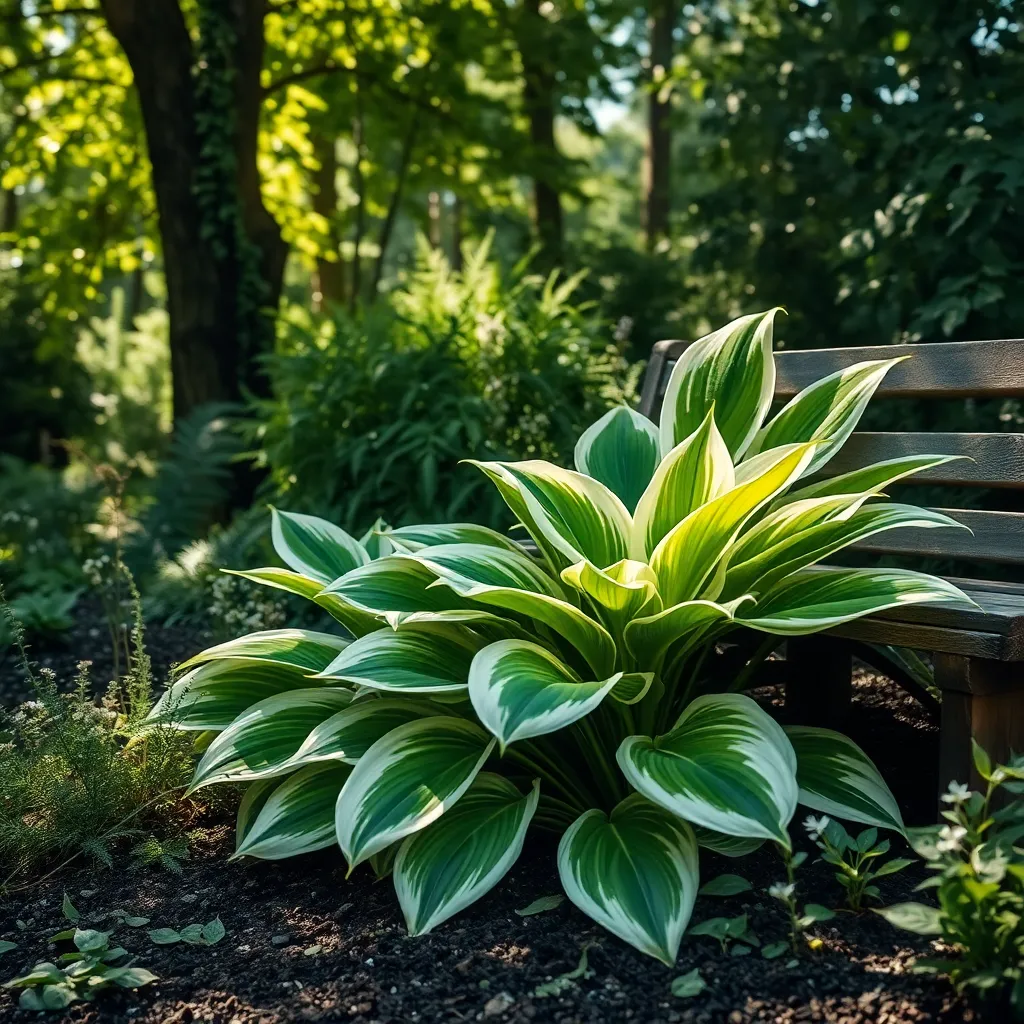 Hosta 'Francee' (Hosta sieboldiana 'Francee')
